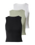 HOLLISTER Top oliv / negru / alb - Pled.ro