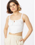 HOLLISTER Top 'PRETTY' alb murdar - Pled.ro