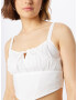 HOLLISTER Top 'PRETTY' alb murdar - Pled.ro