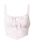 HOLLISTER Top roz / alb murdar - Pled.ro