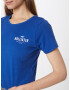 HOLLISTER Tricou albastru / alb - Pled.ro