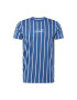 HOLLISTER Tricou albastru / alb - Pled.ro