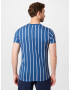 HOLLISTER Tricou albastru / alb - Pled.ro