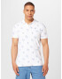 HOLLISTER Tricou albastru / alb - Pled.ro