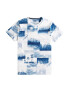 HOLLISTER Tricou albastru / alb - Pled.ro