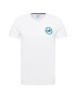 HOLLISTER Tricou albastru aqua / negru / alb - Pled.ro