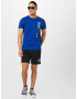 HOLLISTER Tricou albastru cobalt / negru / alb - Pled.ro