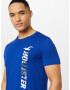 HOLLISTER Tricou albastru cobalt / negru / alb - Pled.ro