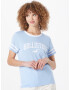 HOLLISTER Tricou albastru deschis / alb - Pled.ro