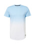 HOLLISTER Tricou albastru deschis / alb - Pled.ro