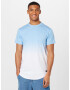 HOLLISTER Tricou albastru deschis / alb - Pled.ro