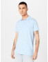 HOLLISTER Tricou albastru deschis / alb - Pled.ro