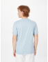 HOLLISTER Tricou albastru deschis / alb - Pled.ro