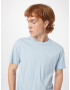 HOLLISTER Tricou albastru deschis / alb - Pled.ro