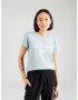 HOLLISTER Tricou albastru deschis / alb - Pled.ro