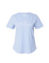 HOLLISTER Tricou albastru deschis / alb - Pled.ro