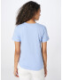 HOLLISTER Tricou albastru deschis / alb - Pled.ro