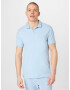 HOLLISTER Tricou albastru deschis / alb - Pled.ro