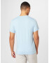 HOLLISTER Tricou albastru deschis / alb - Pled.ro