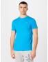 HOLLISTER Tricou albastru deschis / alb - Pled.ro