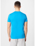 HOLLISTER Tricou albastru deschis / alb - Pled.ro