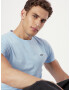 HOLLISTER Tricou albastru deschis / gri amestecat / negru / alb - Pled.ro