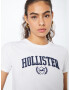 HOLLISTER Tricou albastru închis / alb - Pled.ro