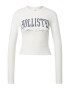 HOLLISTER Tricou albastru marin / alb - Pled.ro