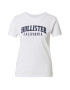 HOLLISTER Tricou albastru marin / alb - Pled.ro