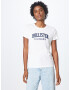 HOLLISTER Tricou albastru marin / alb - Pled.ro