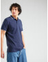 HOLLISTER Tricou albastru marin / alb - Pled.ro