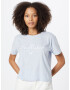 HOLLISTER Tricou albastru pastel / alb - Pled.ro