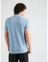 HOLLISTER Tricou albastru pastel / alb - Pled.ro