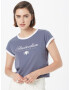 HOLLISTER Tricou albastru porumbel / alb - Pled.ro