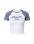 HOLLISTER Tricou albastru porumbel / alb - Pled.ro