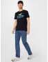 HOLLISTER Tricou albastru / verde deschis / negru / alb - Pled.ro