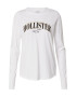 HOLLISTER Tricou auriu / negru / alb - Pled.ro