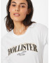 HOLLISTER Tricou auriu / negru / alb - Pled.ro