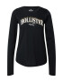 HOLLISTER Tricou auriu / negru / alb - Pled.ro