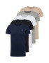 HOLLISTER Tricou bej / albastru marin / negru / alb - Pled.ro