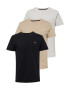 HOLLISTER Tricou bej / grej / negru - Pled.ro