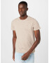 HOLLISTER Tricou bej / negru / alb - Pled.ro