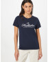 HOLLISTER Tricou bleumarin / alb - Pled.ro