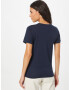 HOLLISTER Tricou bleumarin / alb - Pled.ro