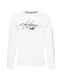 HOLLISTER Tricou bleumarin / alb - Pled.ro