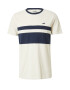 HOLLISTER Tricou bleumarin / alb - Pled.ro