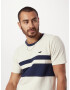 HOLLISTER Tricou bleumarin / alb - Pled.ro