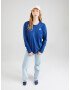 HOLLISTER Tricou bleumarin / alb - Pled.ro