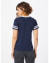 HOLLISTER Tricou bleumarin / alb - Pled.ro