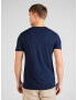 HOLLISTER Tricou bleumarin / alb - Pled.ro